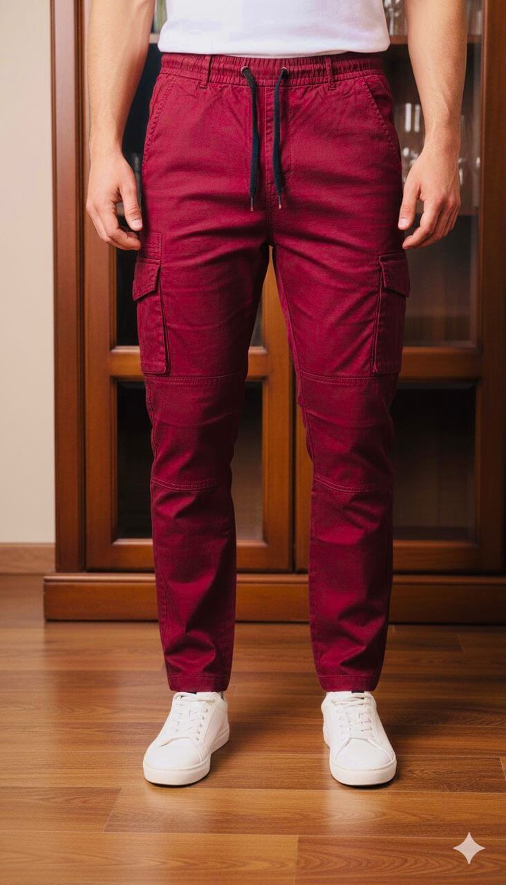 Men’s Khaki Side Pocket Trouser | Stylish Utility Pants | Tryahu Ghana